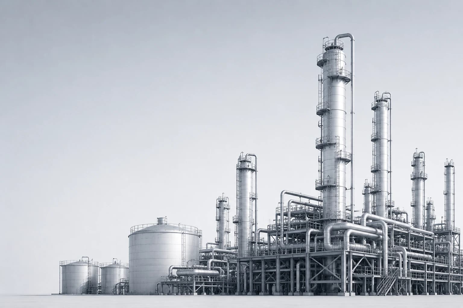 Иллюстрация отрасли «Нефтехимическая промышленность»